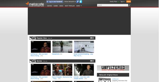 metacafe video sharing website