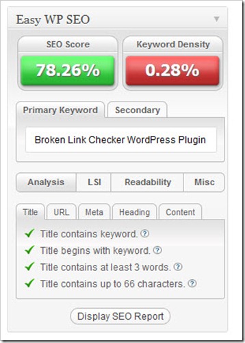 Easy Wp SEO WordPress Plugin